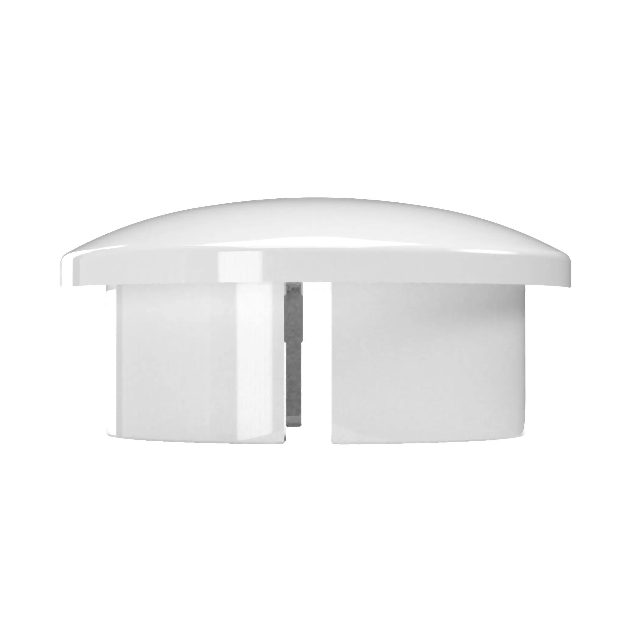 1-1/4 in. Internal PVC Dome Cap, Furniture Grade - White