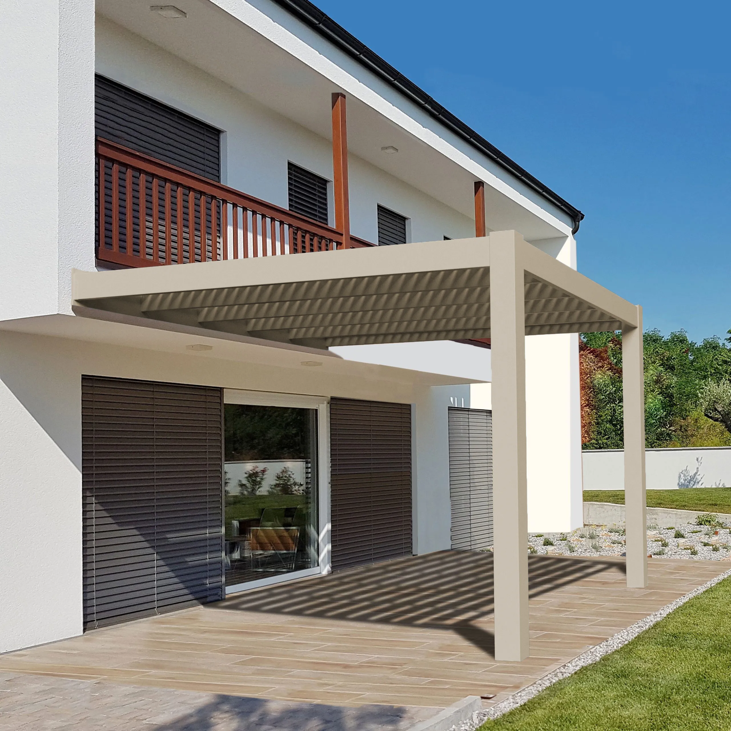 10' by 10' One-Sided Pergola - Made in USA