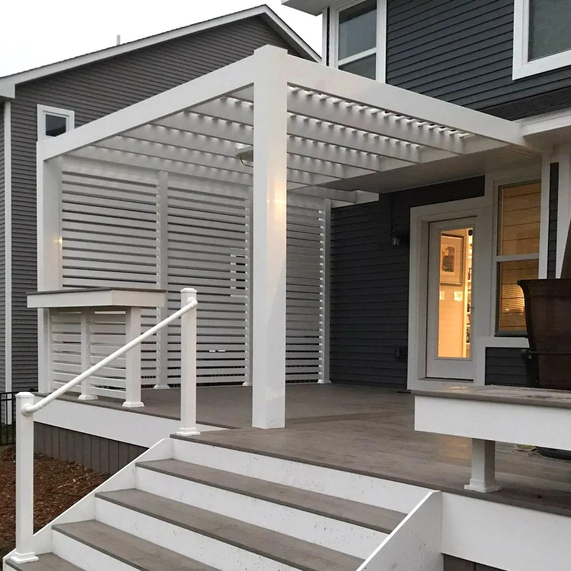 10' by 10' One-Sided Pergola - Made in USA