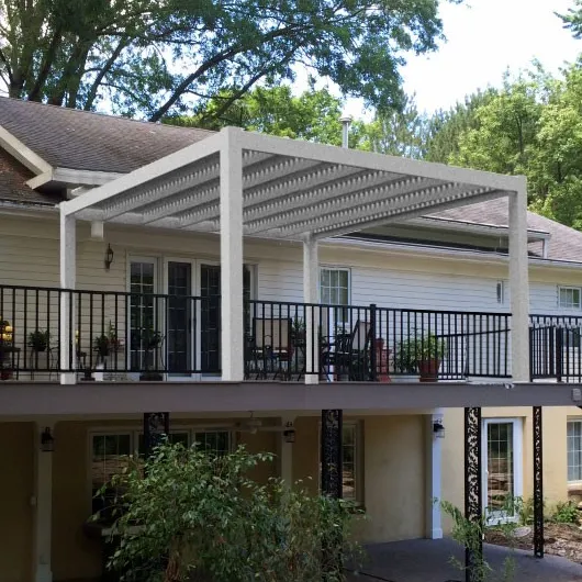 10 x 20 Pergola With Slatted Roof - Made in USA