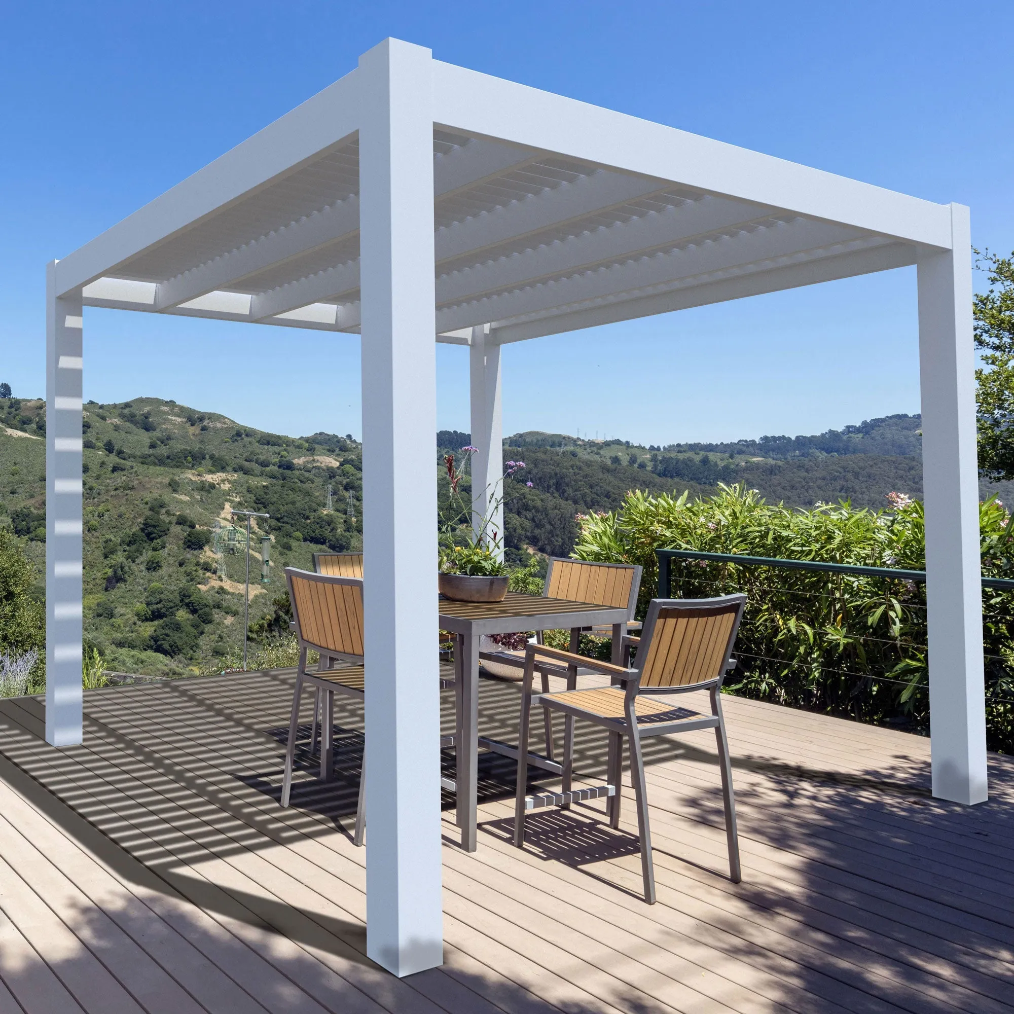 10 x 20 Pergola With Slatted Roof - Made in USA