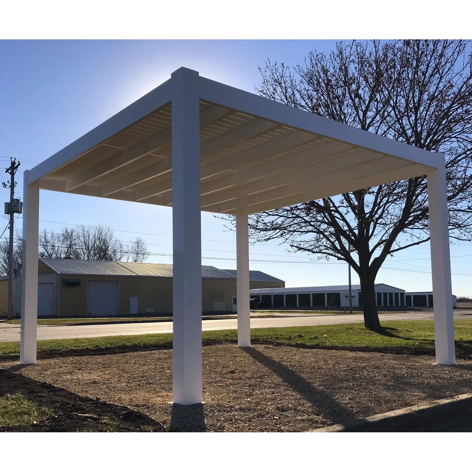 10 x 20 Pergola With Slatted Roof - Made in USA