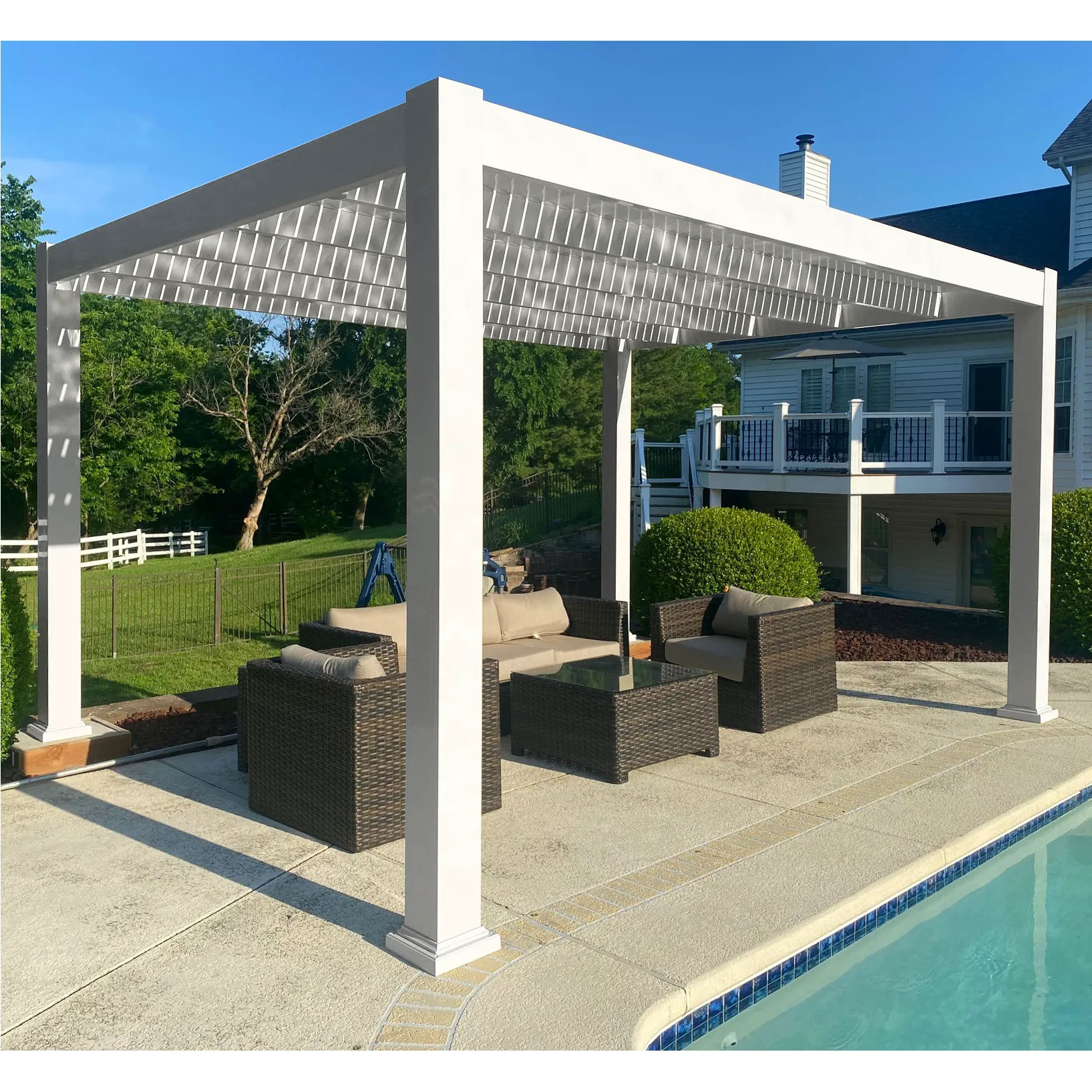 10 x 24 Vented Pergola - Made in USA