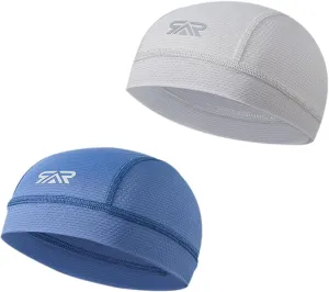 2/3 Pcs Skull Cap Moisture Wicking Helmet Liner for Men Motorcycle Cycling Sports Breathable Summer Running Cap