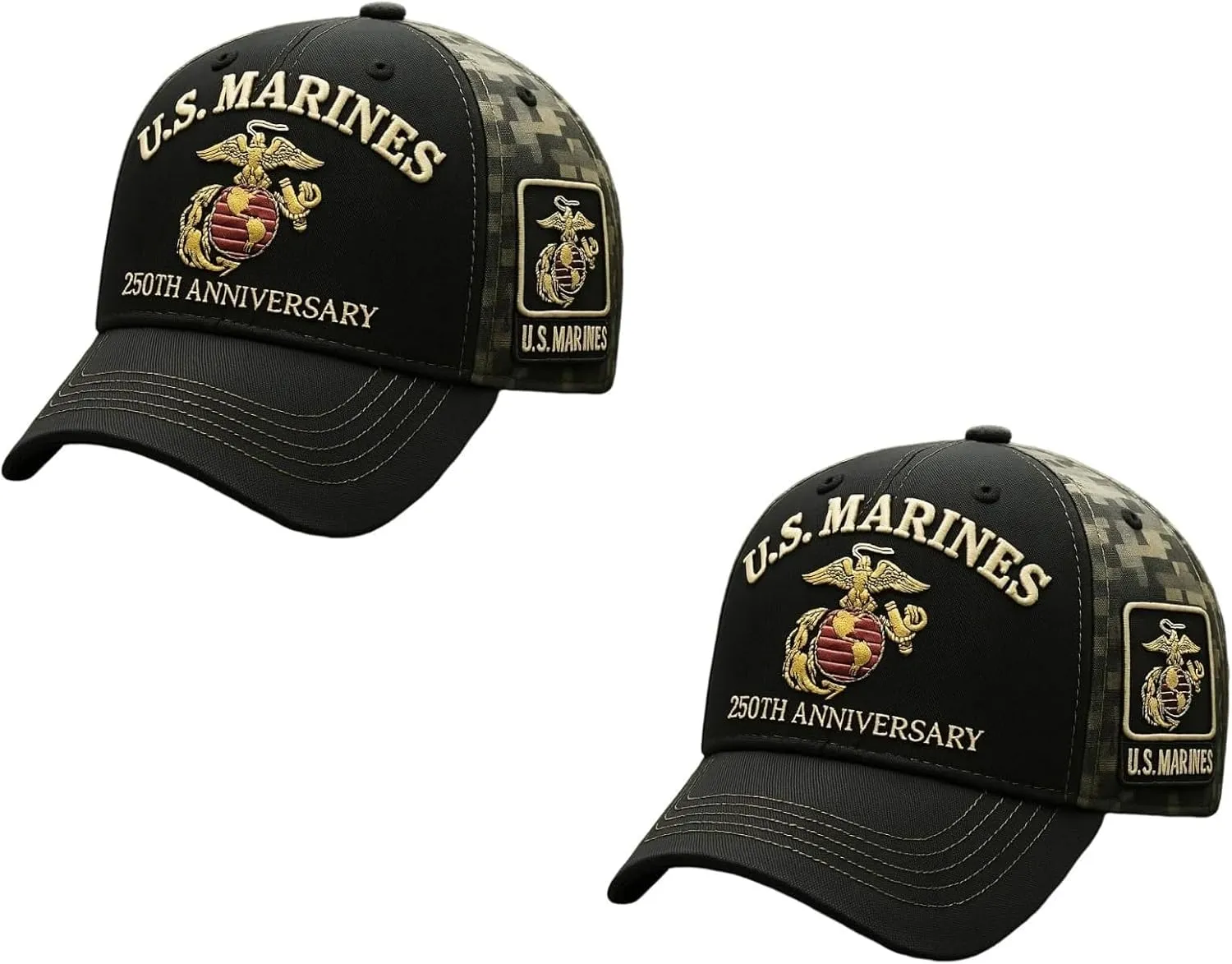 250th Anniversary Tribute Cap,Marine Corps 250th Anniversary Hats Adjustable Marines Hat Veterans Soldier Baseball Cap