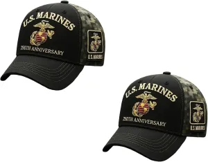 250th Anniversary Tribute Cap,Marine Corps 250th Anniversary Hats Adjustable Marines Hat Veterans Soldier Baseball Cap