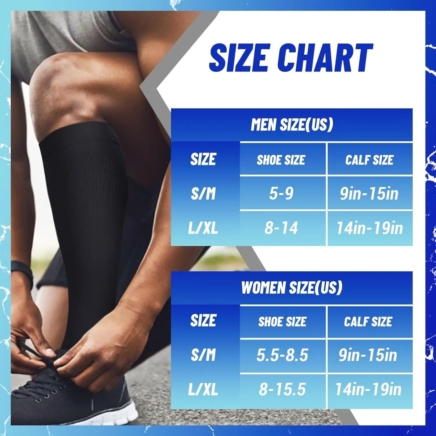 3 Pairs Compression Socks for Women & Men 15-20 mmHg,Best Support for Cycling Athletic Hiking Running