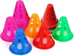 30 Pcs Roller Skating Cones Soccer Training Cones Traffic Cones Indoor Outdoor Agility Mini Sports Cones Marker Cones for Skate Practice Sport Training
