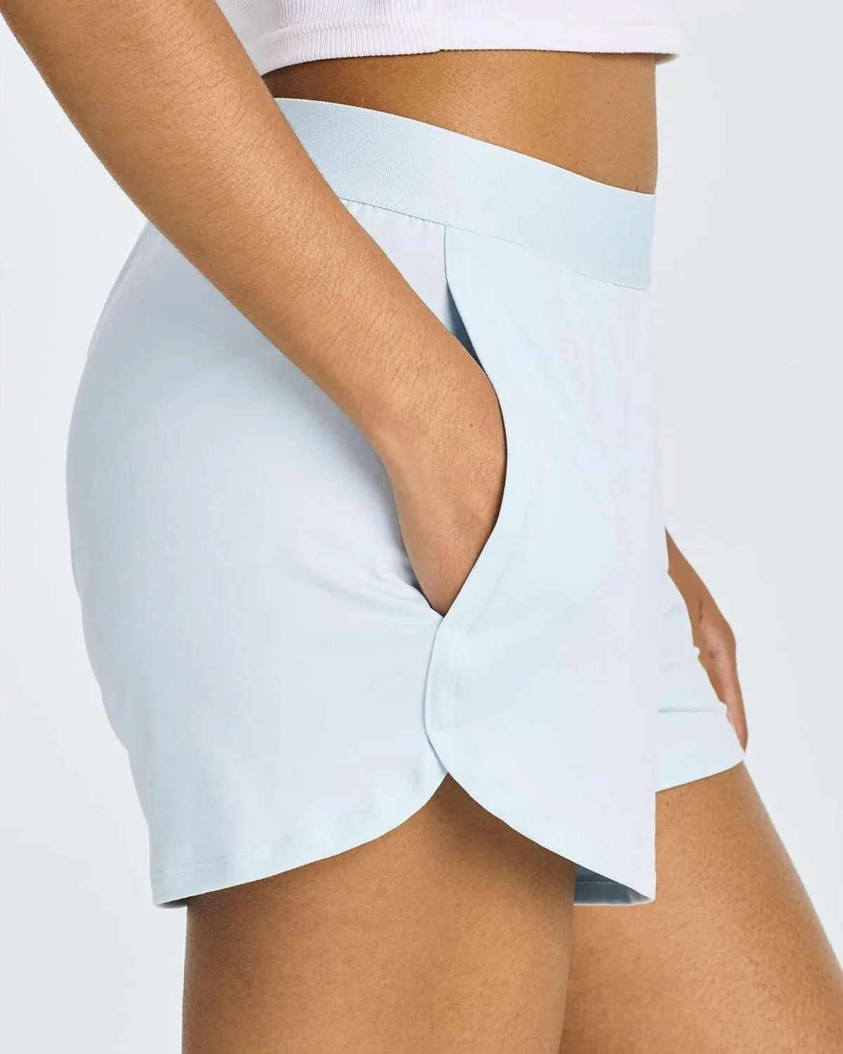 4 Pack: Women's 3" Dry-Fit Dolphin Running Shorts with Pockets - Athletic Gym Workout Basketball Sports Shorts
