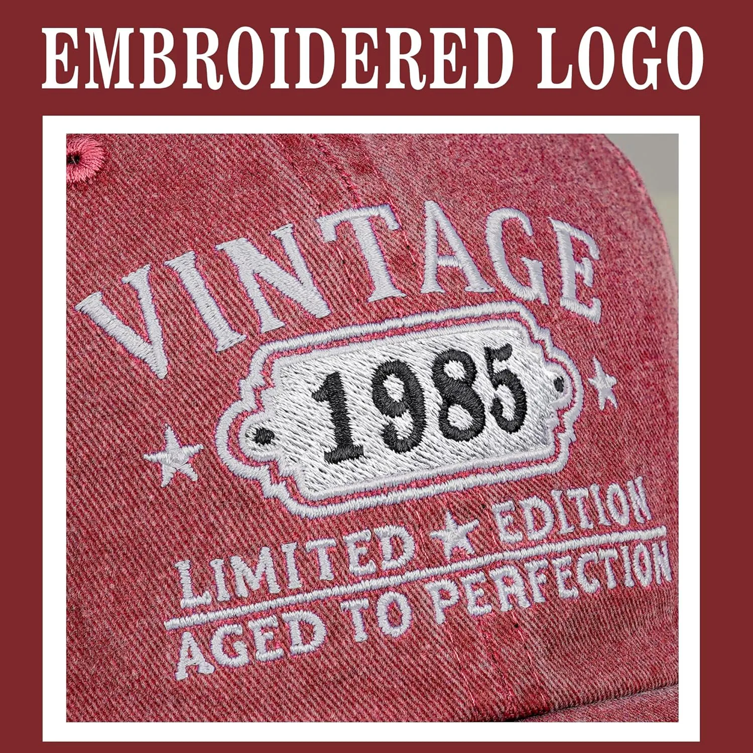 40th Birthday Gifts Women Men Vintage 1985 Embroidered Baseball Cap Gift Ideas Hat