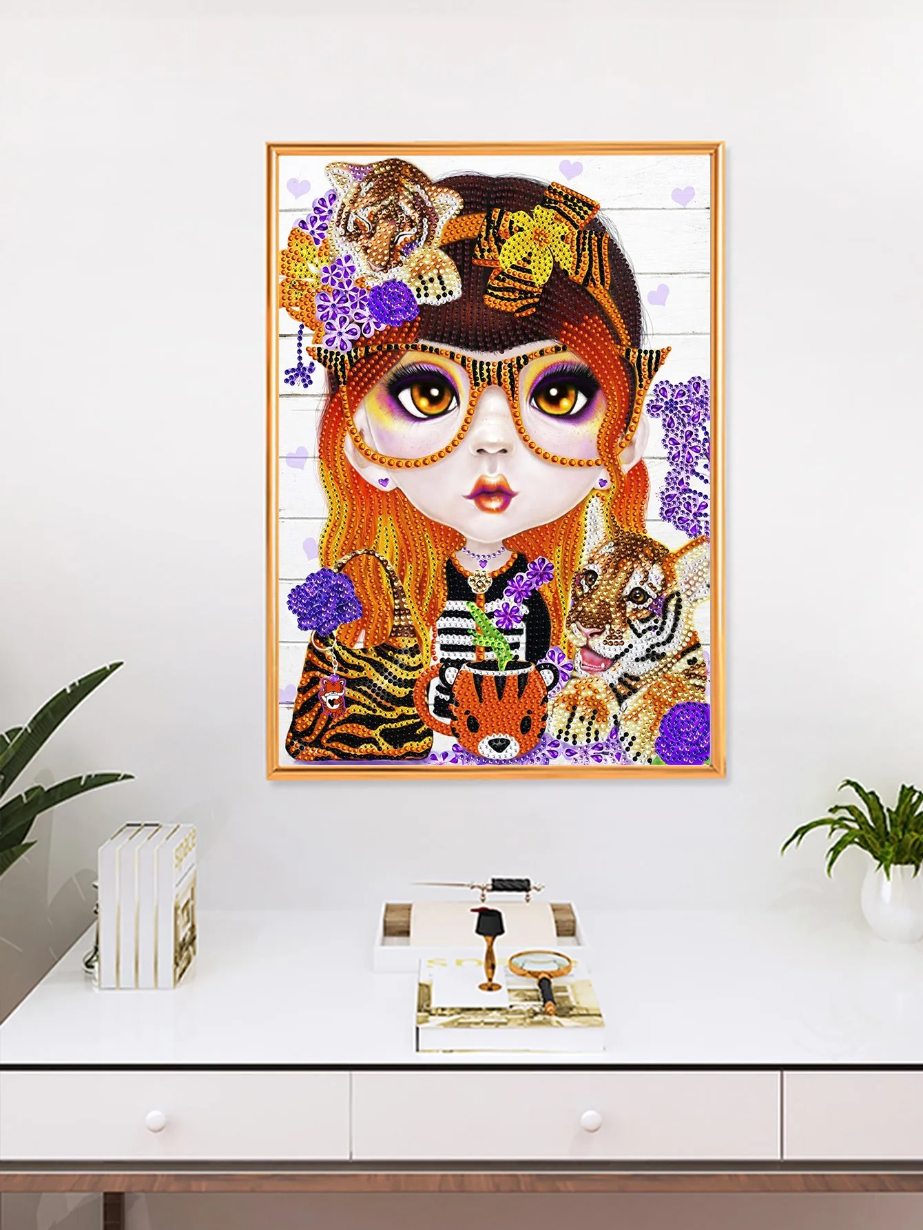 5D DIY Special-Shaped Drill-Girl 30*40CM