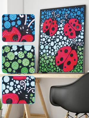 5D DIY Special-Shaped Drill-Ladybug 30*40CM