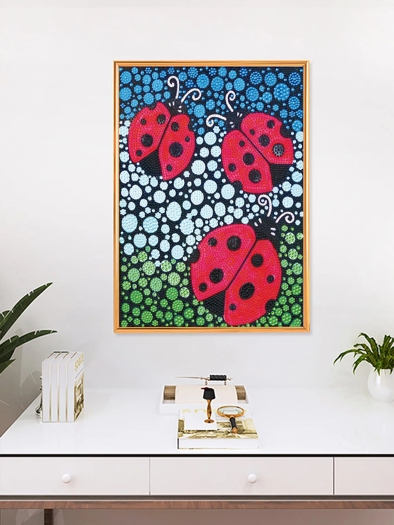 5D DIY Special-Shaped Drill-Ladybug 30*40CM