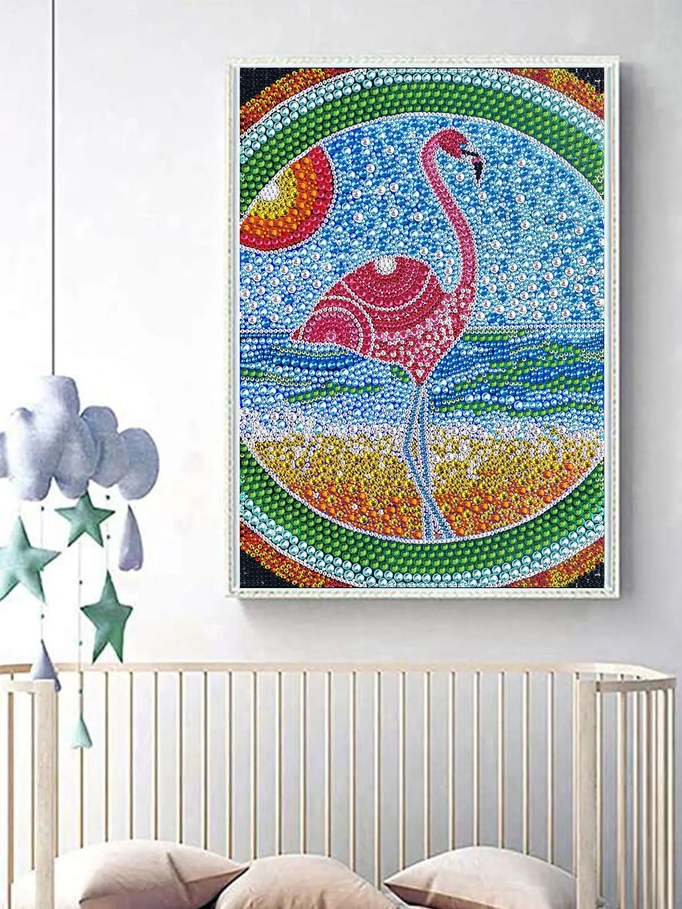 5D DIY Special-Shaped Drill-red-crowned crane 30*40CM