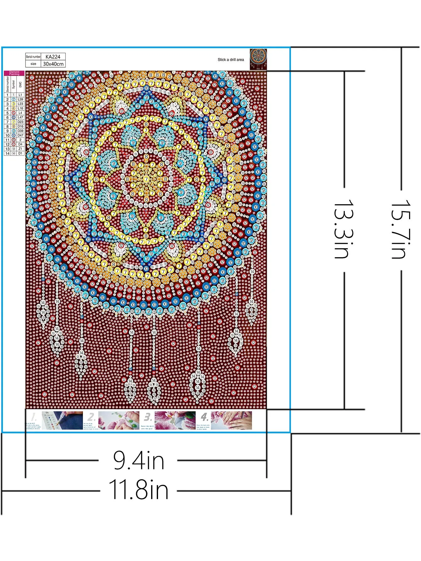 5D DIY Special-Shaped Drill-Wind Chimes 30*40CM
