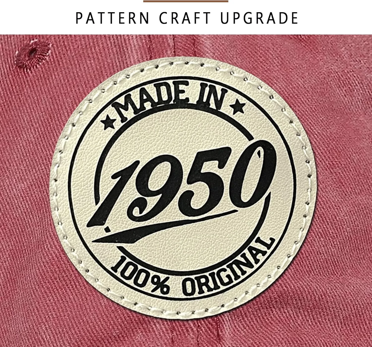 75th Birthday Gifts for Men Women 75 Year Old Gifts 1950 Birthday Vintage Hat 100% Cotton Baseball Cap