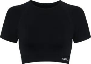 AUROLA Influence Crop Top Workout Shirts for Women, Ultra-Soft Seamless Gym T Shirts Short Sleeve Running Workout Tops