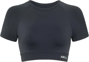 AUROLA Influence Crop Top Workout Shirts for Women, Ultra-Soft Seamless Gym T Shirts Short Sleeve Running Workout Tops