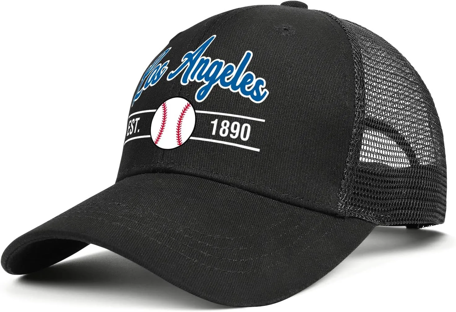 Black Cap Men Women Mesh Baseball Hat Embroidered Trucker Hats Youth Apparel Gifts Snapback Caps