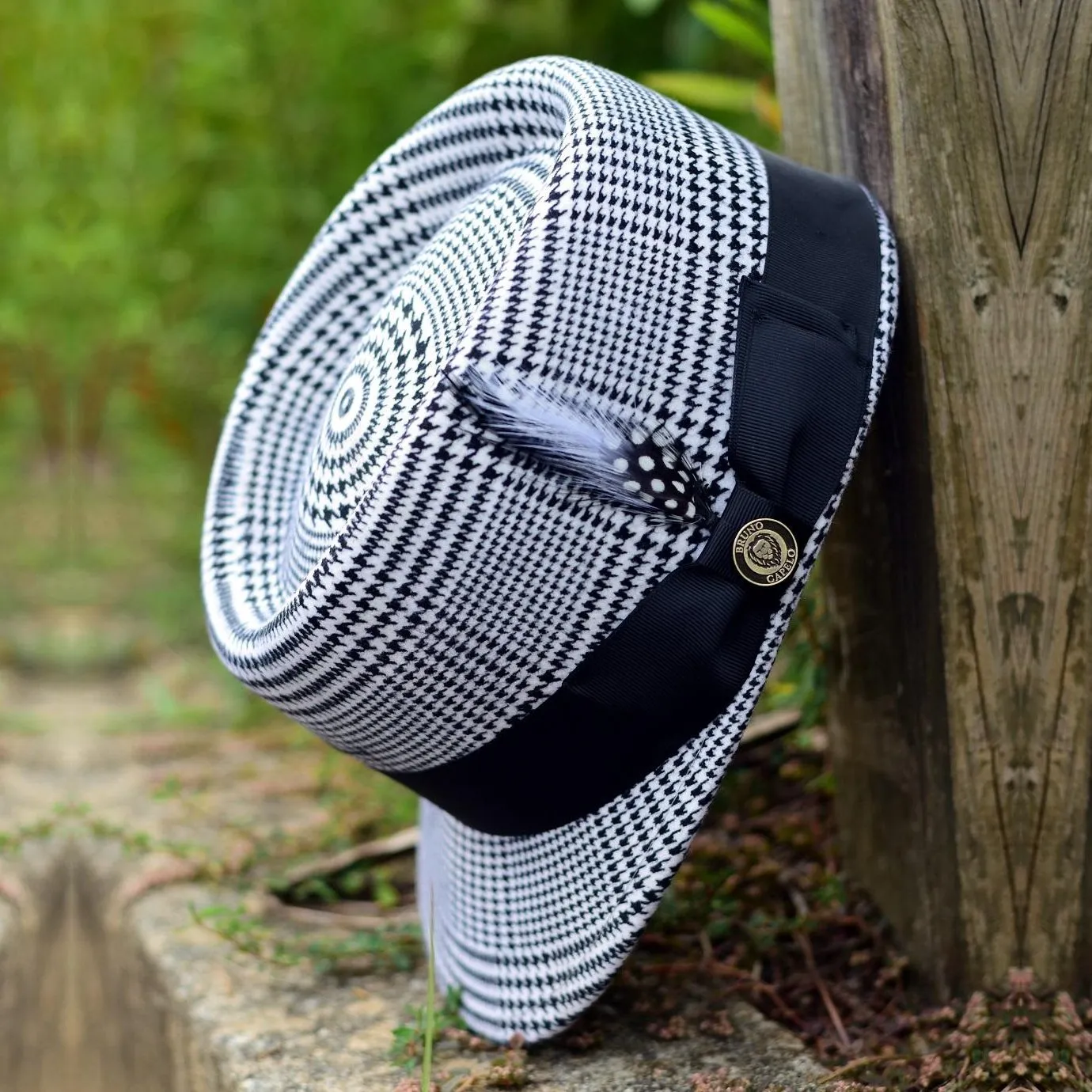 Bruno Capelo Legionnaire Plaid Wool Dress Cap