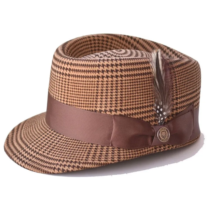 Bruno Capelo Legionnaire Plaid Wool Dress Cap