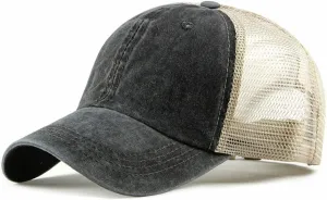 CLAPE Mesh Baseball Cap Summer Breathable Trucker Mesh Hat Golf Dad Hats Quick Dry Cool Hats Outdoor Sports Running Cap