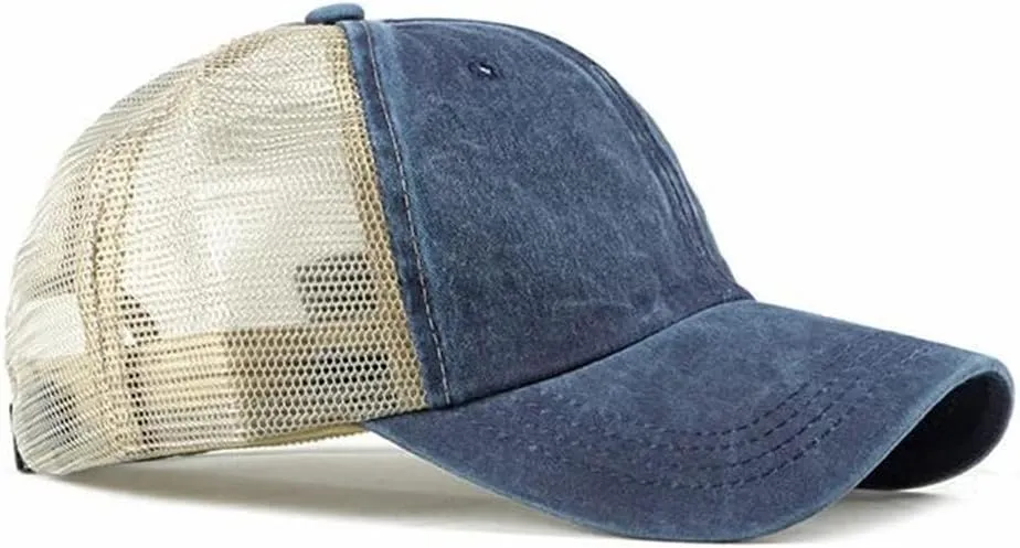 CLAPE Mesh Baseball Cap Summer Breathable Trucker Mesh Hat Golf Dad Hats Quick Dry Cool Hats Outdoor Sports Running Cap