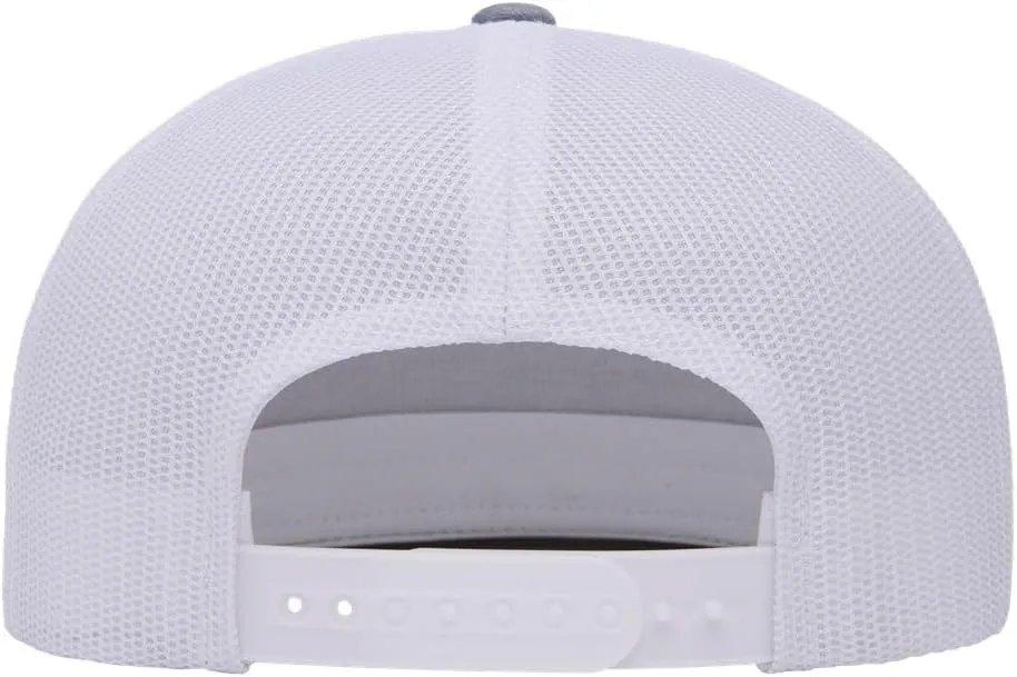 Custom Trucker Flatbill Hat YP 6006 Embroidered Your Text Snapback