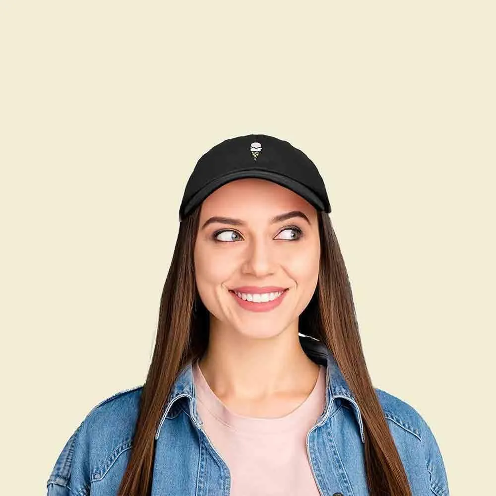 DALIX Double Scoop Embroidered Ice Cream Dad Hat Embroidered Cap Women