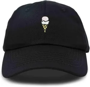 DALIX Double Scoop Embroidered Ice Cream Dad Hat Embroidered Cap Women