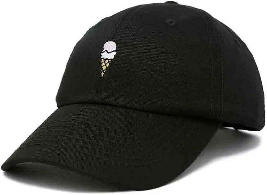 DALIX Double Scoop Embroidered Ice Cream Dad Hat Embroidered Cap Women