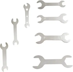Double Ended 1.5-2mm Thin Brake Wrench Adjusting Offset Bolts Wrench Bicycle Tool Kit Spanner Cone Wrench Bike Cycling 5.5mm Thru 24mm 7 Sizes Cycling Multi Set