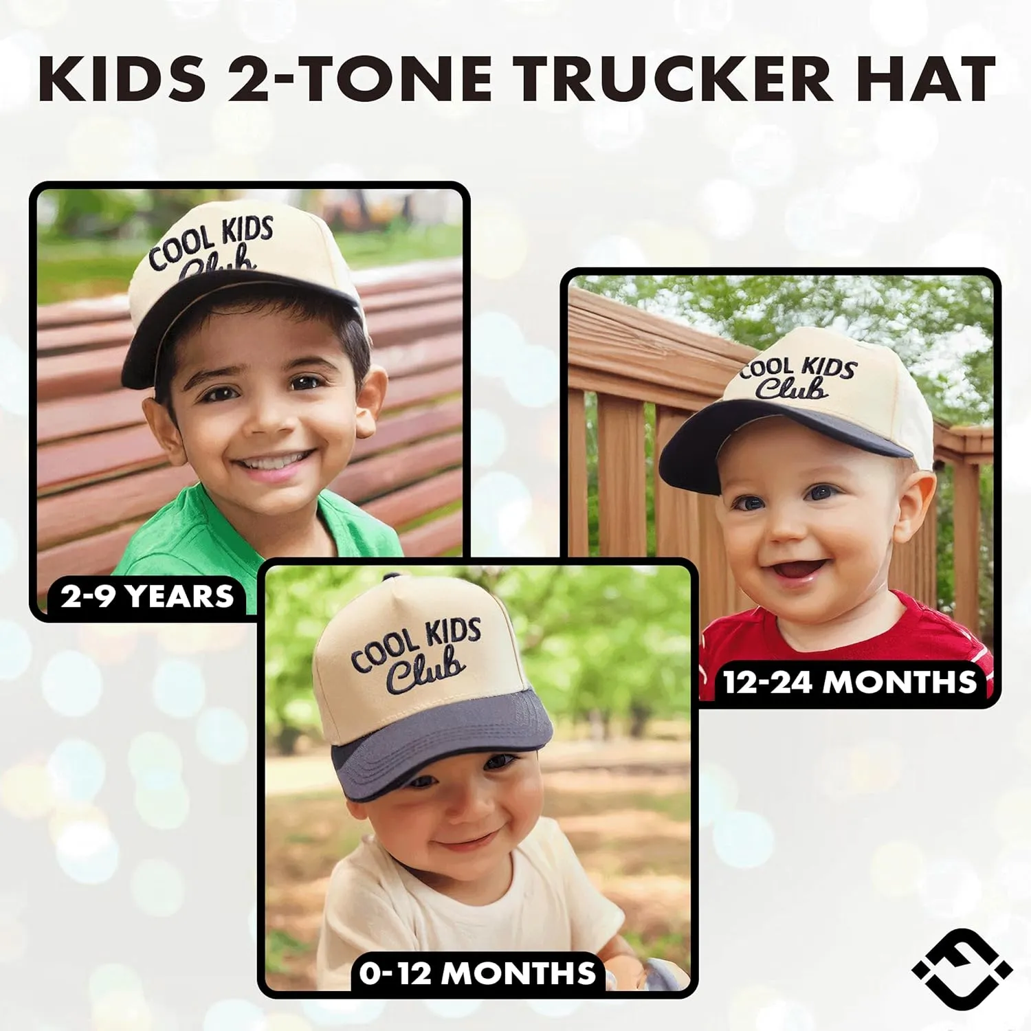 Funky Junque Premium Kids Trucker Hat Vintage Snapback Baseball Cap - Toddler Designs, Infant Sizes