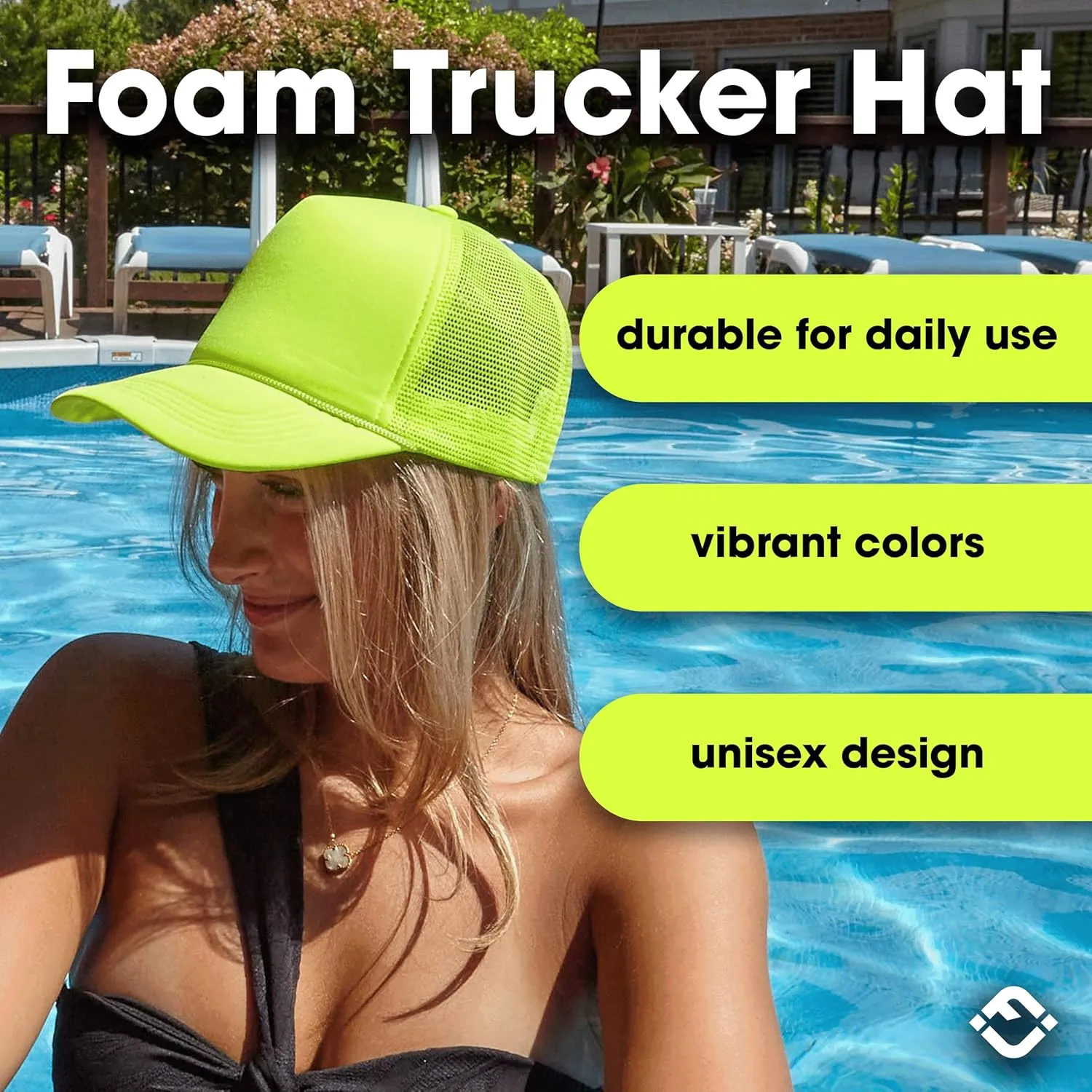 Funky Junque Women's Men's Foam Blank Hat Baseball Trucker Cap
