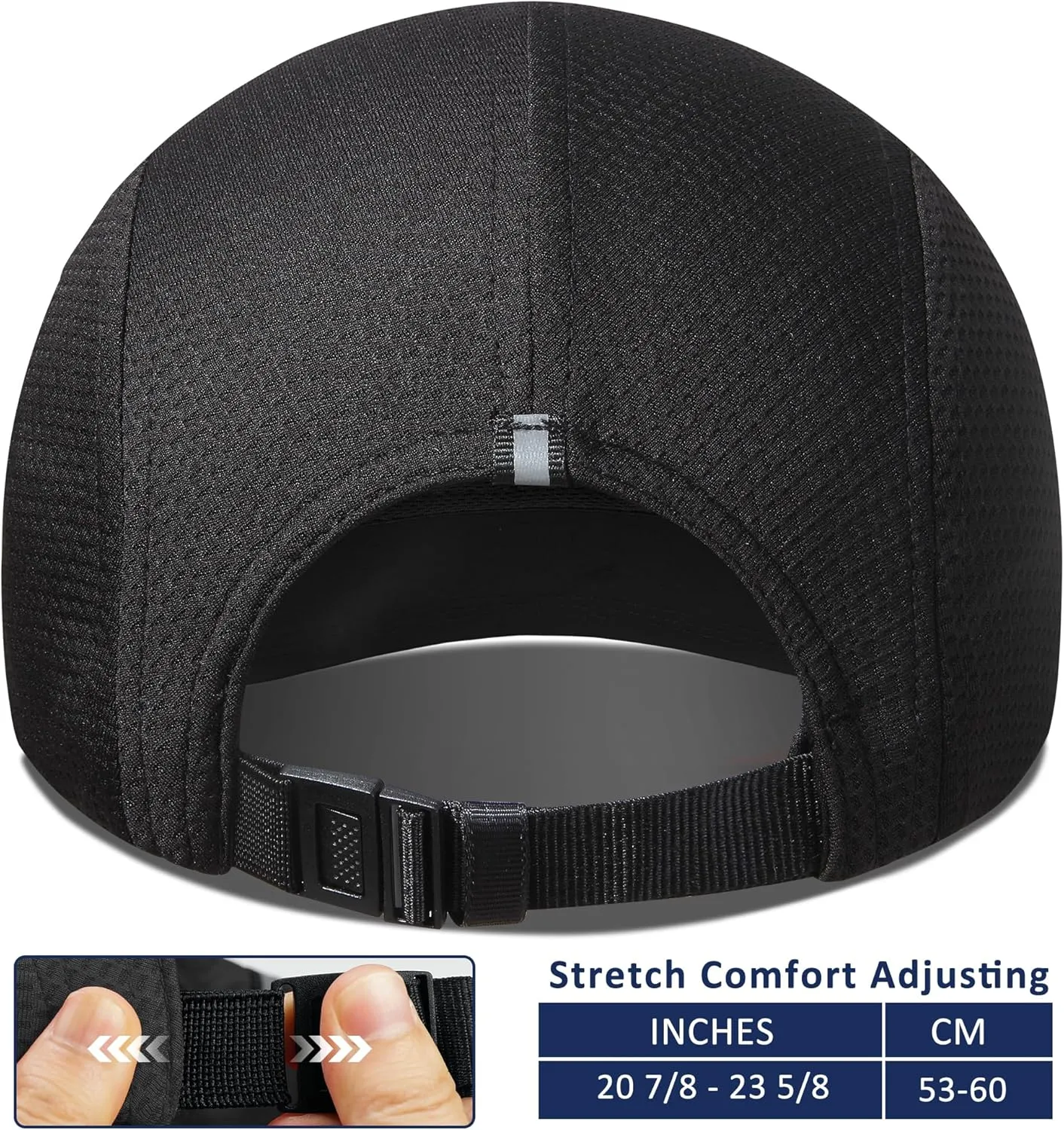 GADIEMKENSD Women's Race Day Running Cap Performance Mesh Hat - Excellent Ventilation, Lightweight, Reflective Safety