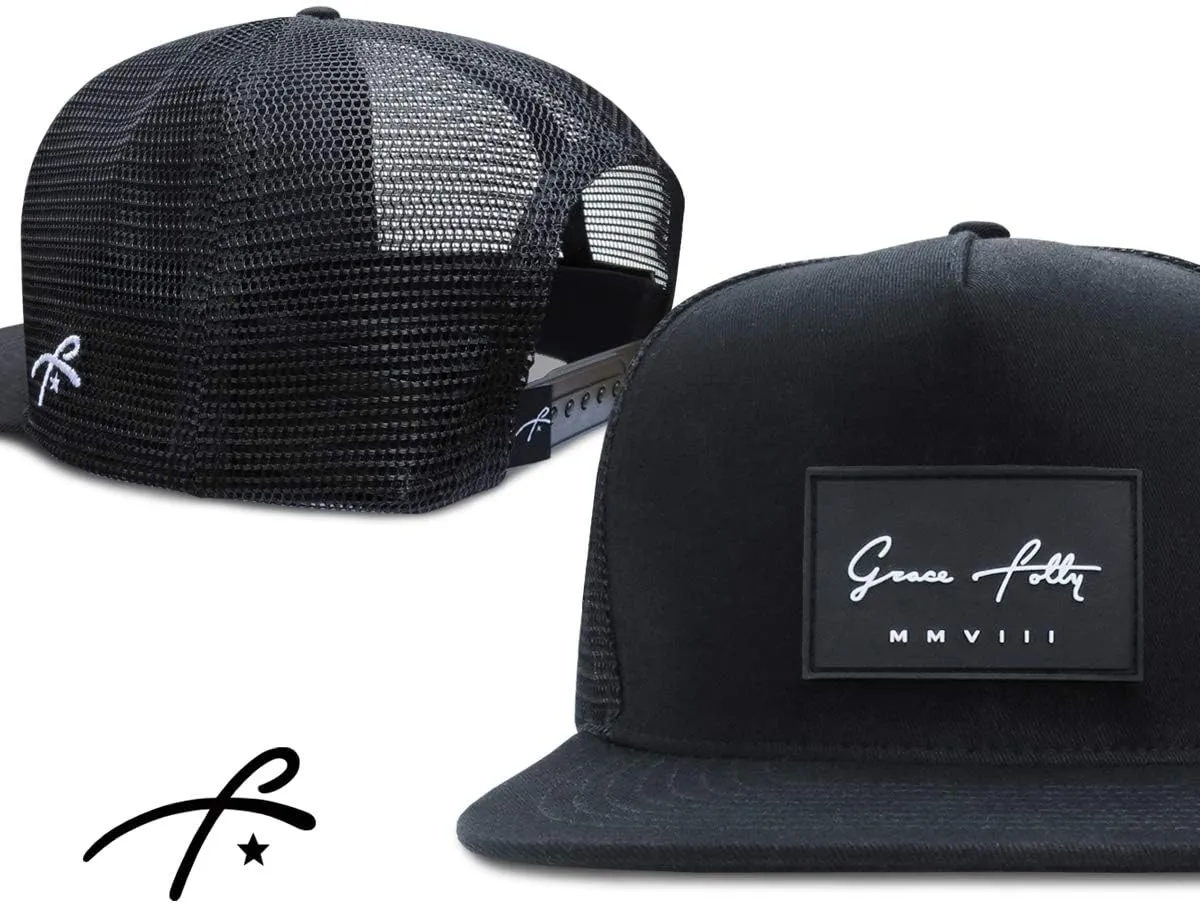Grace Folly Trucker Hat for Men & Women. Snapback Mesh Caps