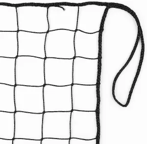 Heavy Duty #18 Nylon Baseball Netting - Practice Nets for Softball, Backstop Barrier & Multi-Purpose Training with 33FT Rope, Backyard & Sports Field Use (Key Chains Included)