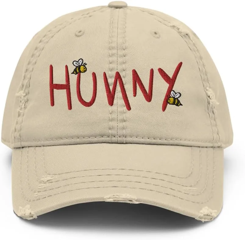 Hunny Bear Honey Bee Pooh Baseball Cap Dad Hat for Men Women