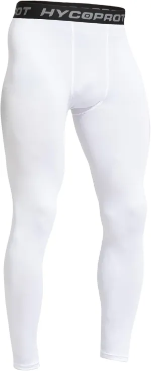 HYCOPROT Men's Compression Pants, Athletic Leggings Base Layer Cool Dry Workout Tights for Running Yoga Gym Basketball
