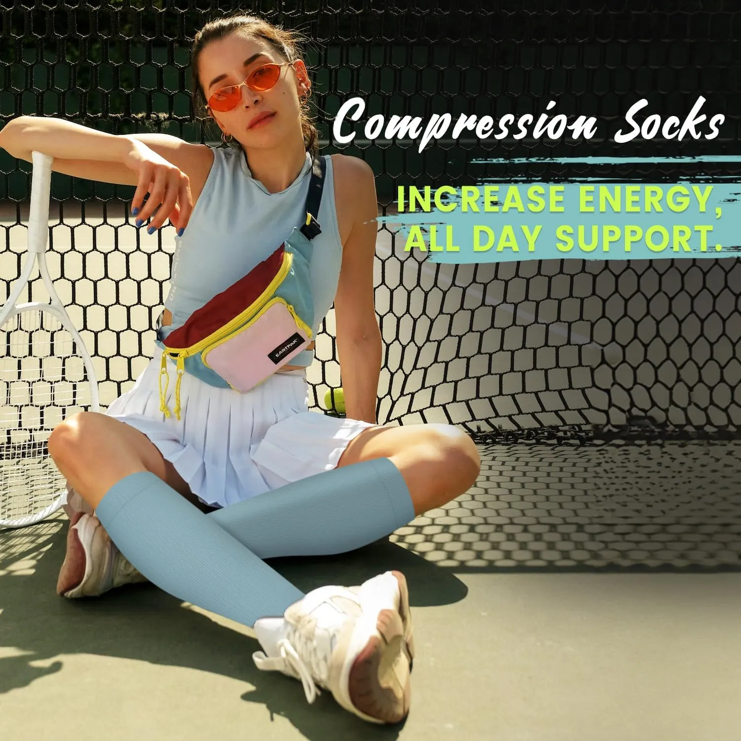 Iseasoo Copper Compression Socks (15-20 mmHg) for Men & Women - Running, Hiking, Cycling, Travel - Improves Circulation