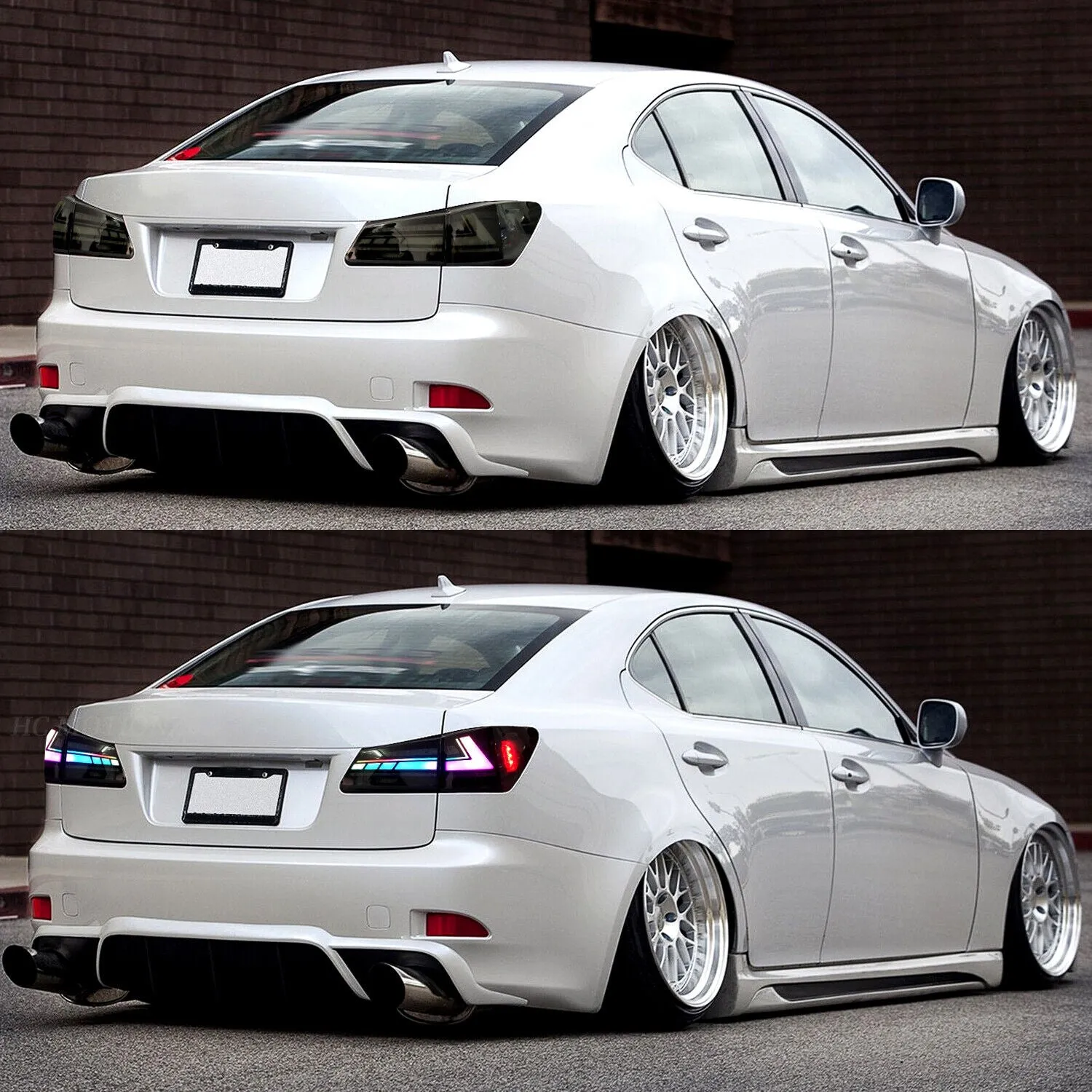 Lexus IS250 IS350 ISF 2006-2013 RGB V1 Taillights Color Changing App Controlled