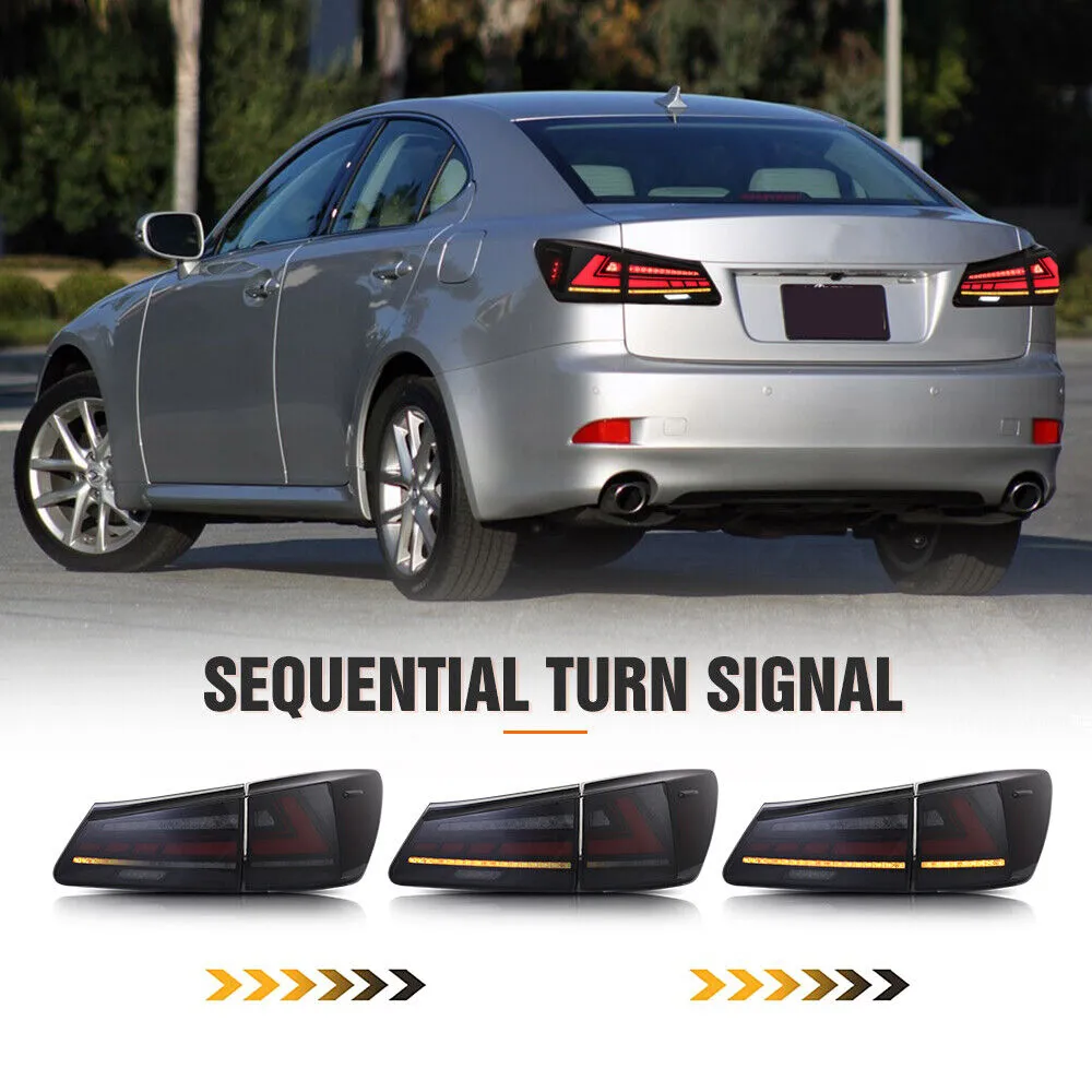 Lexus IS250 IS350 ISF 2006-2013 RGB V1 Taillights Color Changing App Controlled