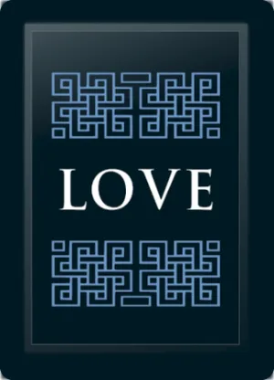 Love Deco Horizontal Blue Logo Panel