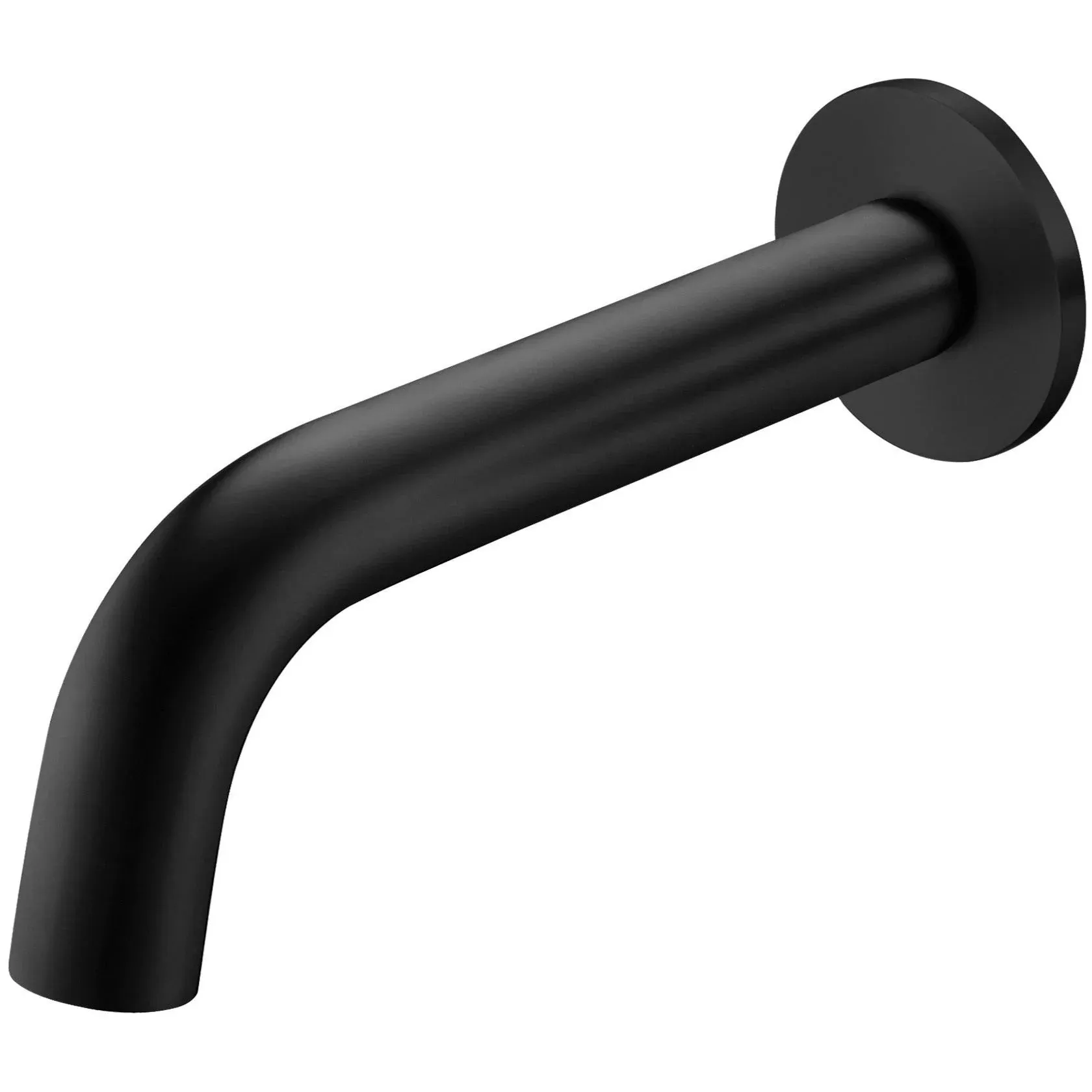 Matt Black Wall Mounted Basin Fitting - Solid Brass