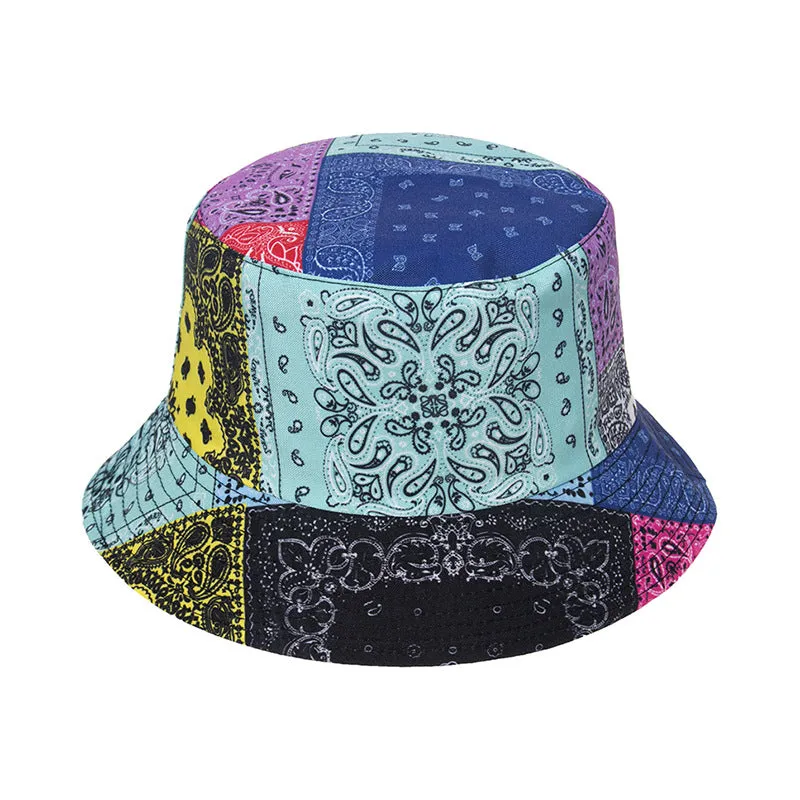Men and women cashew print fisherman hat tide street fashion sun protection hat sun hat basin hat