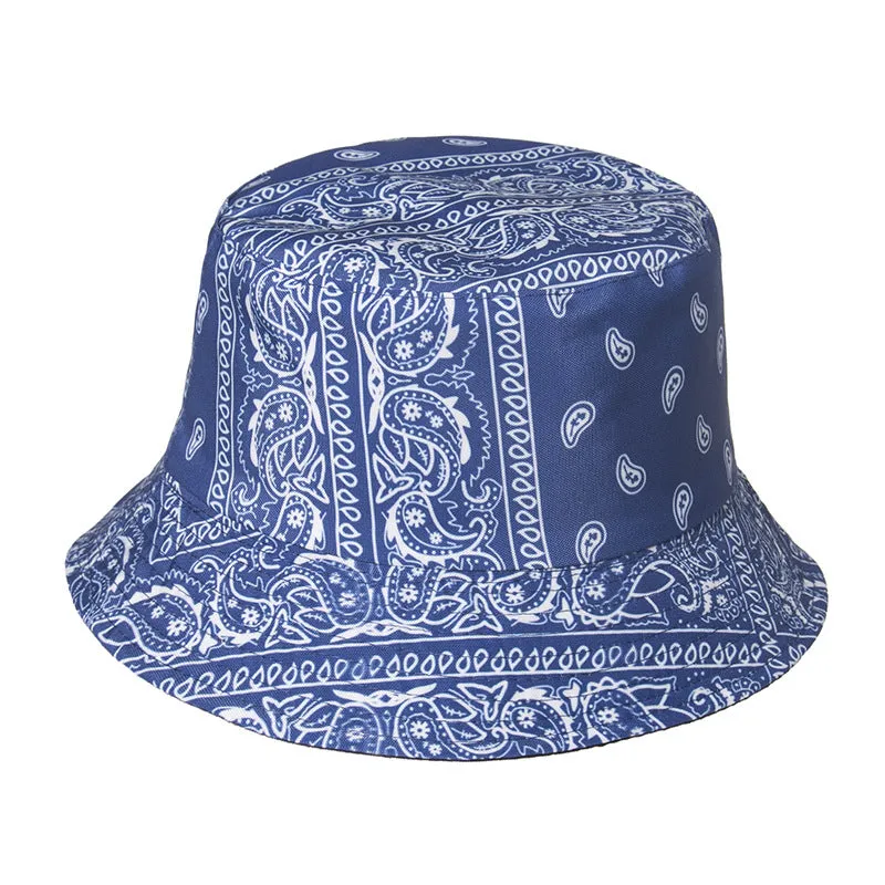 Men and women cashew print fisherman hat tide street fashion sun protection hat sun hat basin hat