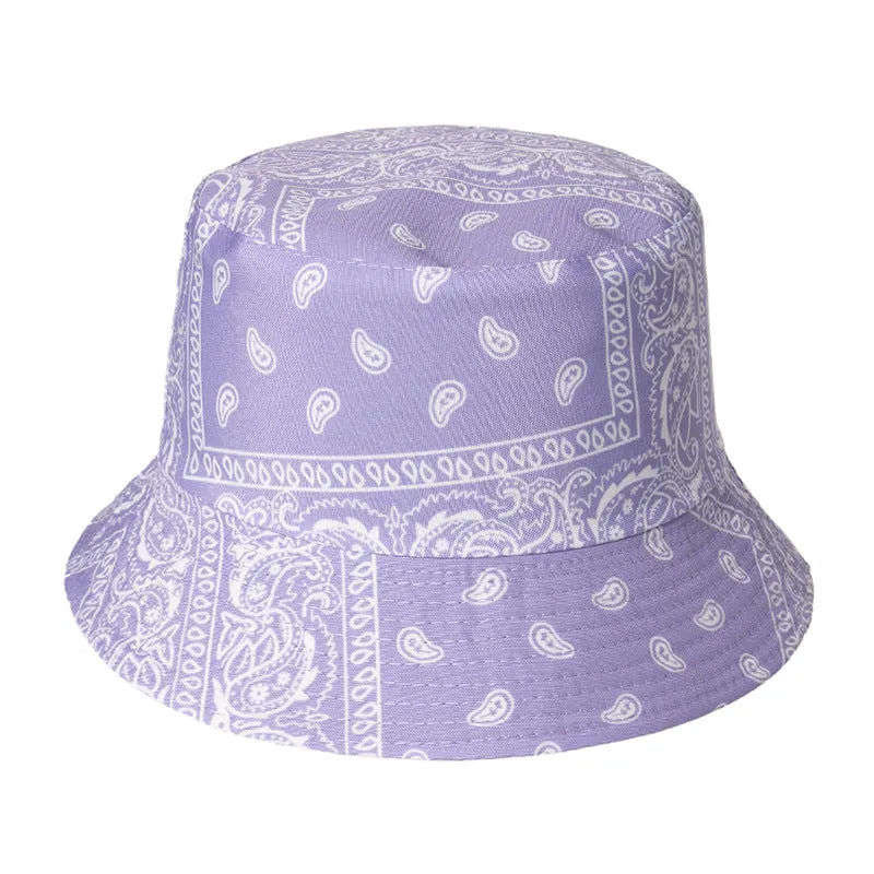 Men and women cashew print fisherman hat tide street fashion sun protection hat sun hat basin hat