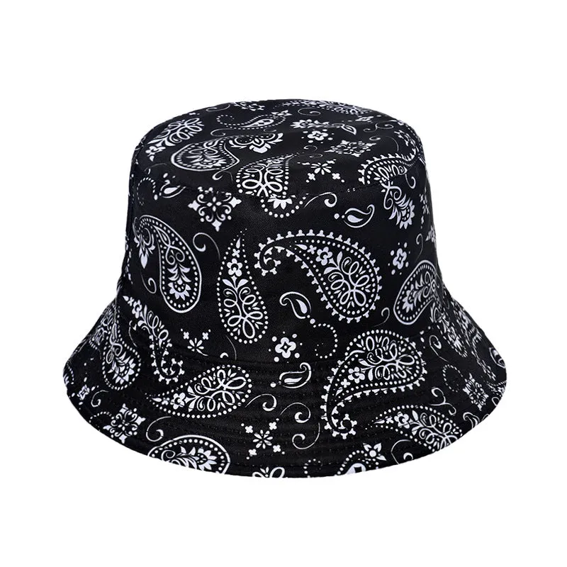 Men and women cashew print fisherman hat tide street fashion sun protection hat sun hat basin hat
