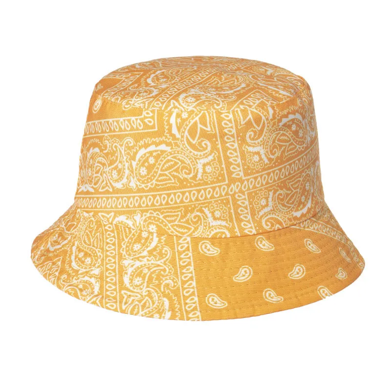 Men and women cashew print fisherman hat tide street fashion sun protection hat sun hat basin hat