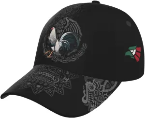 Mexican Eagle Baseball Cap Unisex Mexican Flag Hat Patriotic Baseball Cap Novelty Mexico Hat for Men and Women